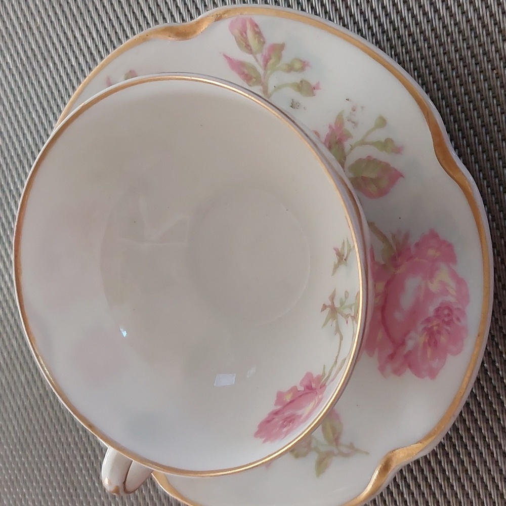 Collectible Vintage Cup and Saucer  Set. (Haviland France)